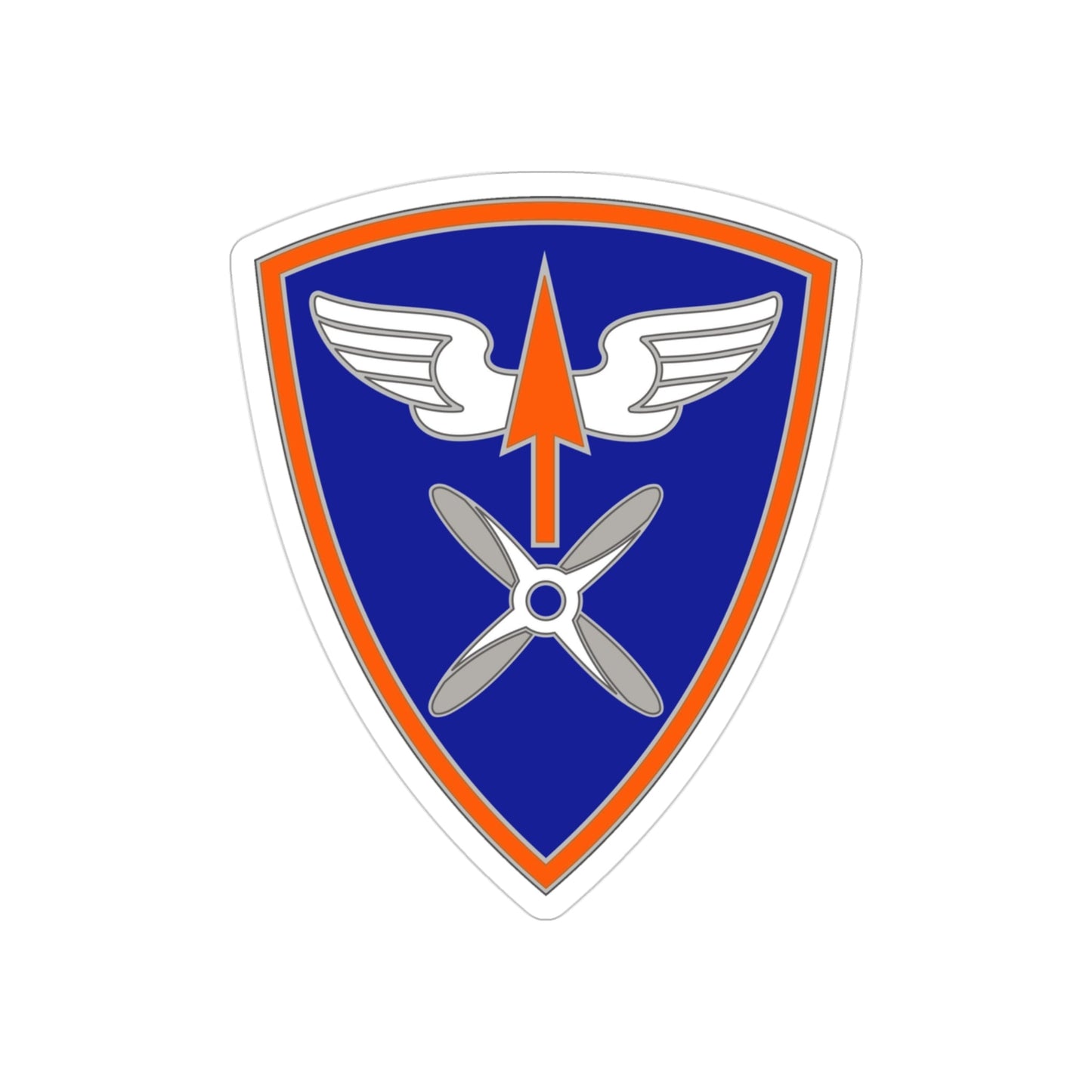 110 Aviation Brigade (U.S. Army) REVERSE PRINT Transparent STICKER-3" × 3"-The Sticker Space