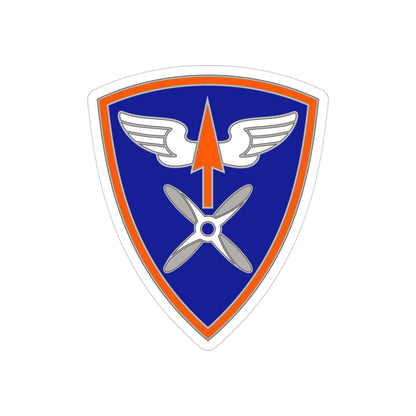 110 Aviation Brigade (U.S. Army) REVERSE PRINT Transparent STICKER-3" × 3"-The Sticker Space