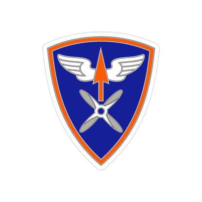 110 Aviation Brigade (U.S. Army) REVERSE PRINT Transparent STICKER-4" × 4"-The Sticker Space