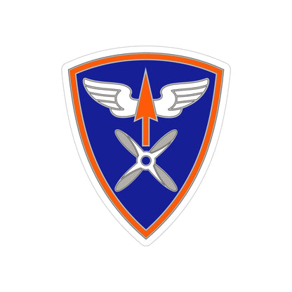 110 Aviation Brigade (U.S. Army) REVERSE PRINT Transparent STICKER-5" × 5"-The Sticker Space