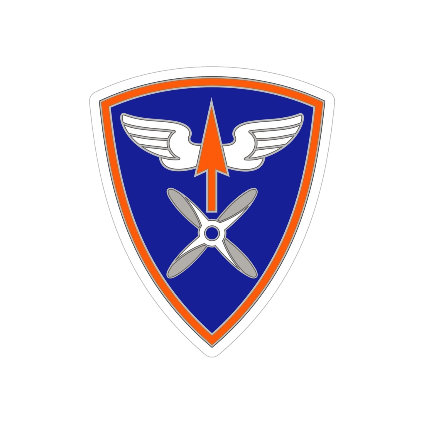 110 Aviation Brigade (U.S. Army) REVERSE PRINT Transparent STICKER-6" × 6"-The Sticker Space