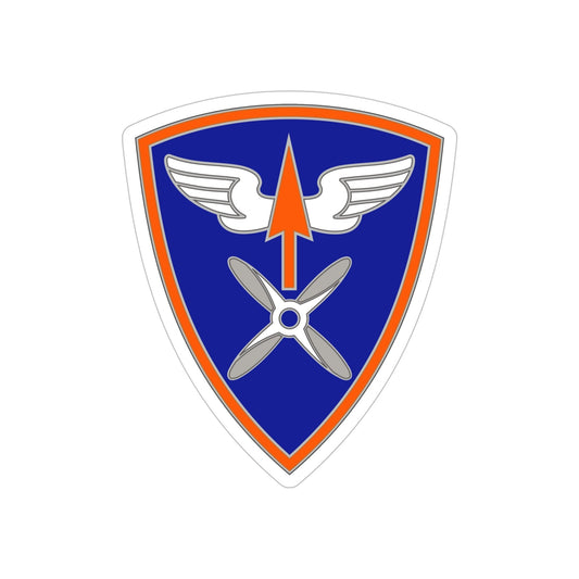 110 Aviation Brigade (U.S. Army) REVERSE PRINT Transparent STICKER-6" × 6"-The Sticker Space