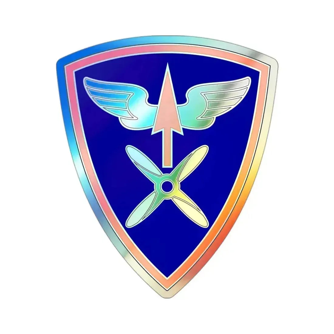 110 Aviation Brigade (U.S. Army) Holographic STICKER Die-Cut Vinyl Decal 3 Inch Holographic - The Sticker Space