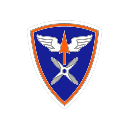 110 Aviation Brigade (U.S. Army) REVERSE PRINT Transparent Die-Cut STICKER 2 Inch Die-Cut Transparent - The Sticker Space