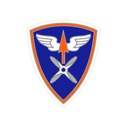 110 Aviation Brigade (U.S. Army) REVERSE PRINT Transparent Die-Cut STICKER 3 Inch Die-Cut Transparent - The Sticker Space