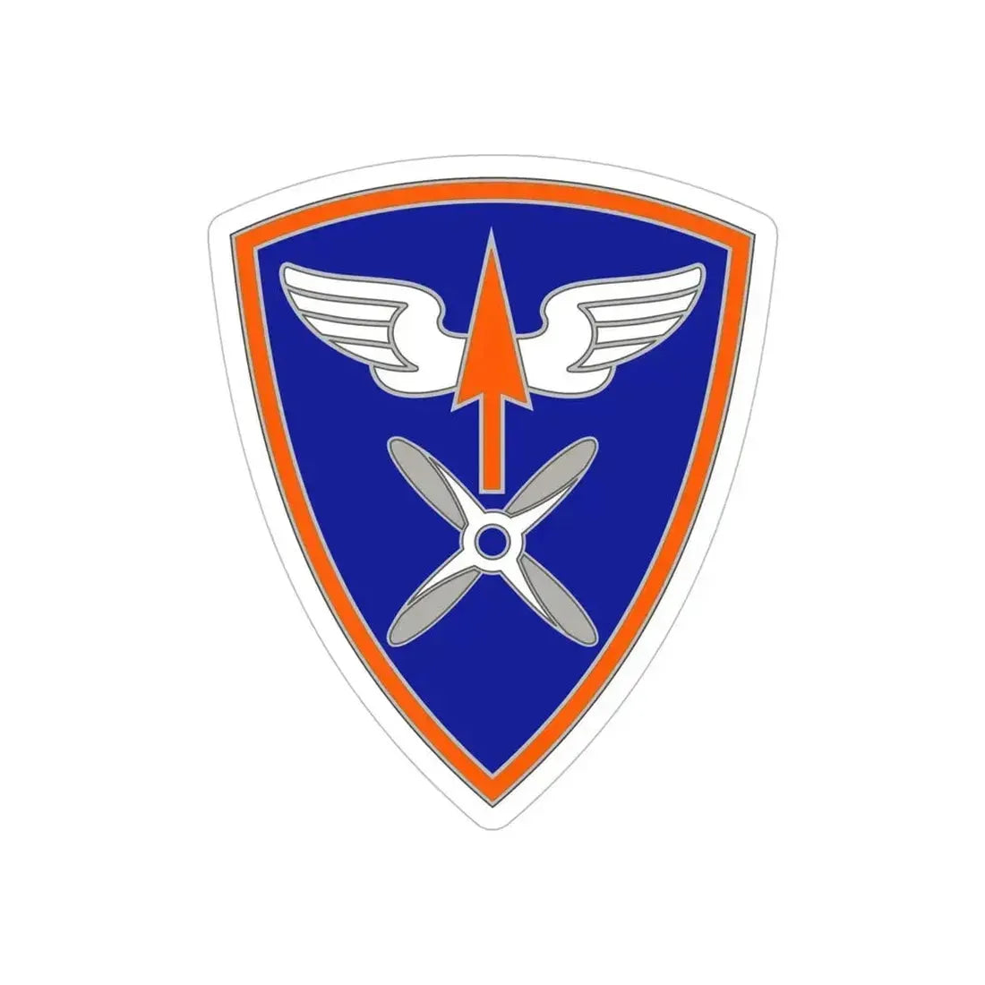 110 Aviation Brigade (U.S. Army) REVERSE PRINT Transparent Die-Cut STICKER - The Sticker Space