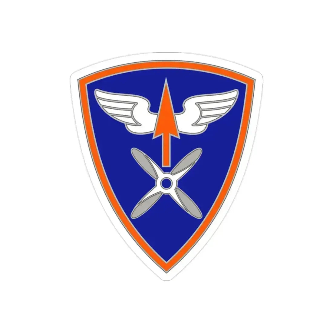 110 Aviation Brigade (U.S. Army) REVERSE PRINT Transparent Die-Cut STICKER - The Sticker Space