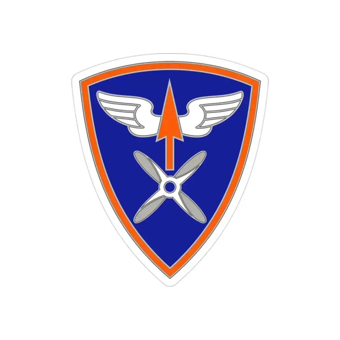 110 Aviation Brigade (U.S. Army) REVERSE PRINT Transparent Die-Cut STICKER - The Sticker Space