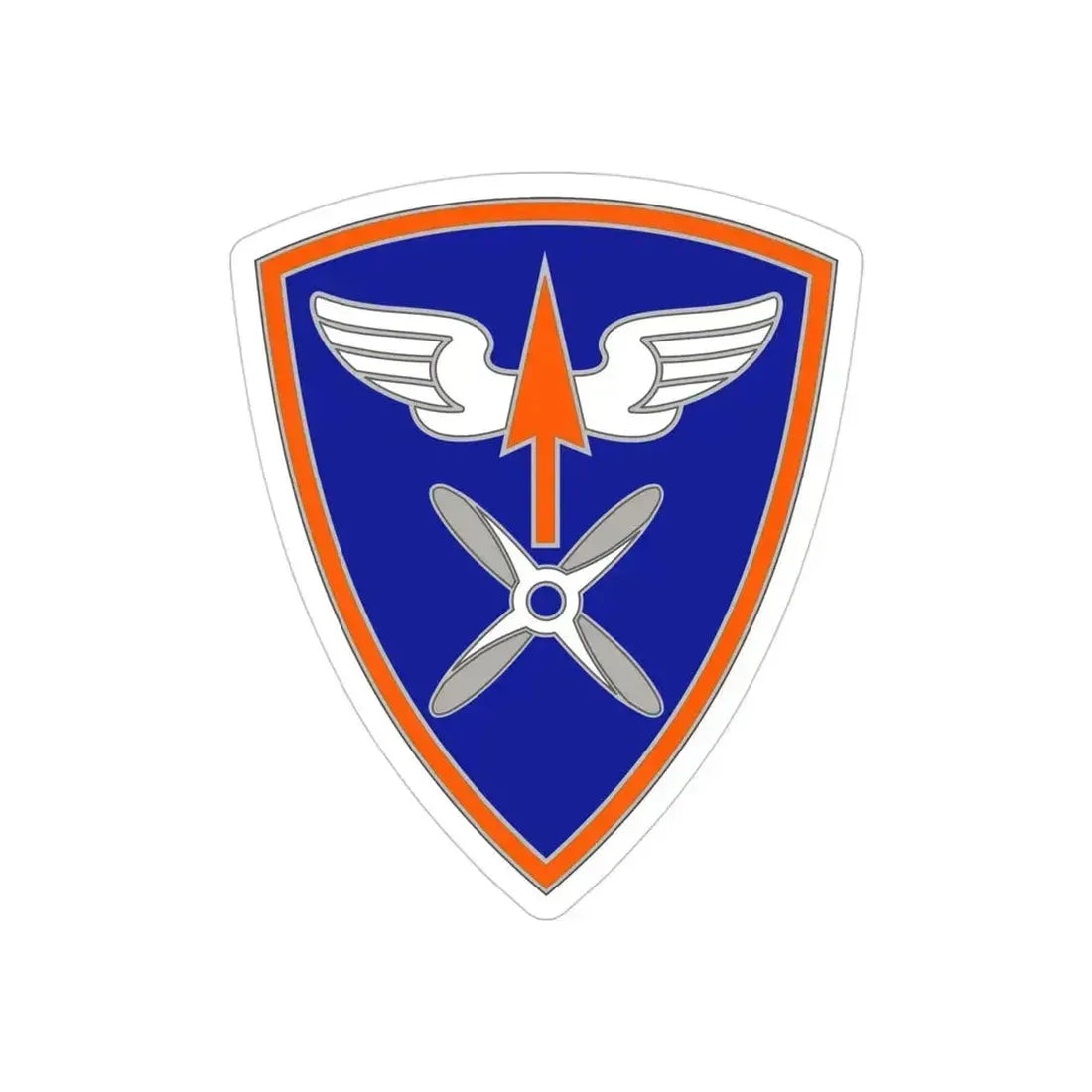 110 Aviation Brigade (U.S. Army) REVERSE PRINT Transparent Die-Cut STICKER - The Sticker Space