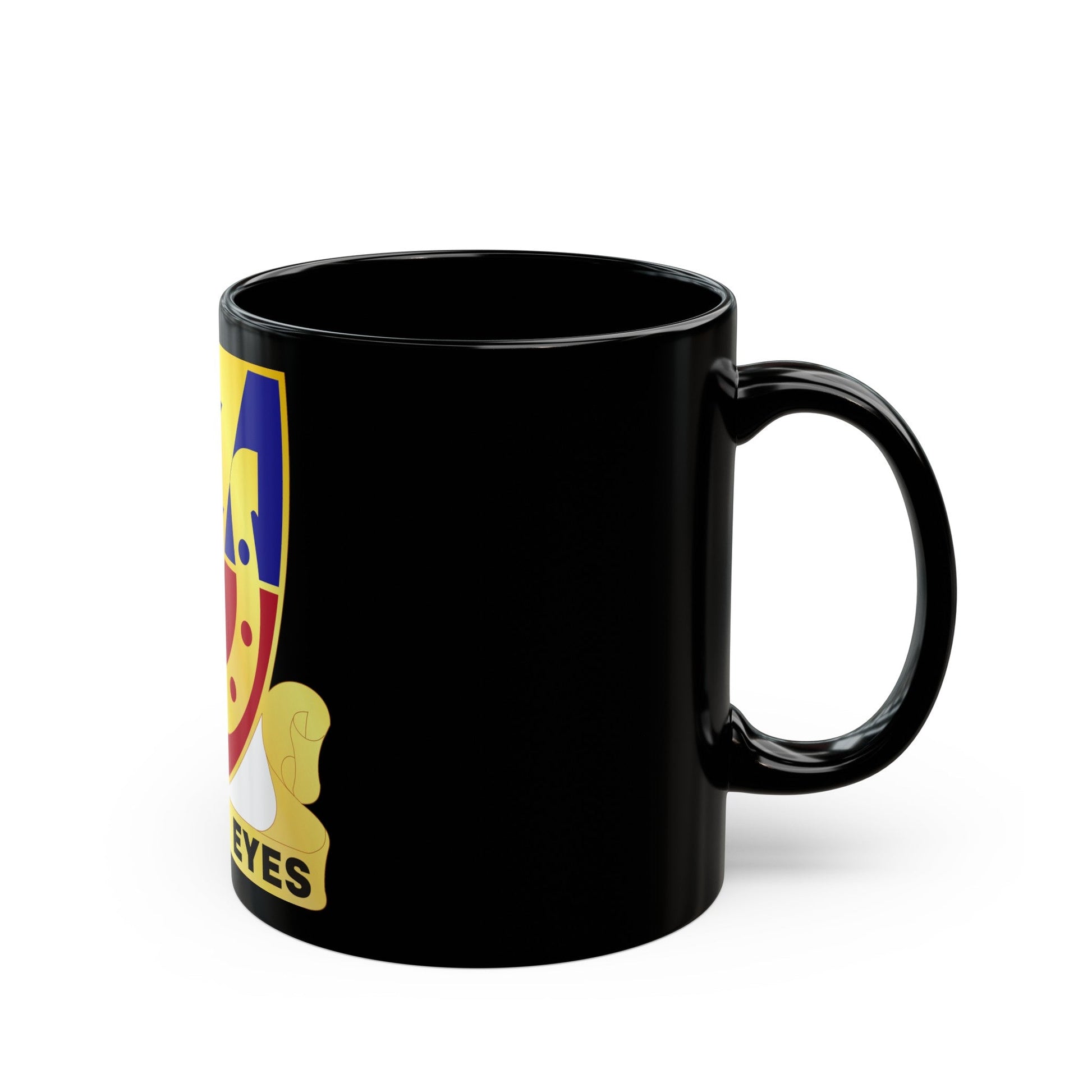 110 Cavalry Regiment (U.S. Army) Black Coffee Mug-The Sticker Space