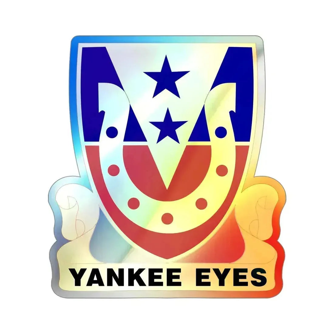 110 Cavalry Regiment (U.S. Army) Holographic STICKER Die-Cut Vinyl Decal 4 Inch Holographic - The Sticker Space
