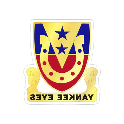 110 Cavalry Regiment (U.S. Army) REVERSE PRINT Transparent Die-Cut STICKER 3 Inch Die-Cut Transparent - The Sticker Space