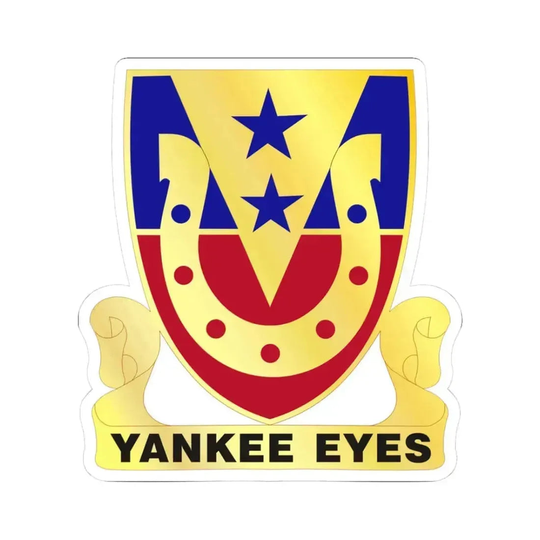 110 Cavalry Regiment (U.S. Army) STICKER Vinyl Kiss-Cut Decal 3 Inch White - The Sticker Space