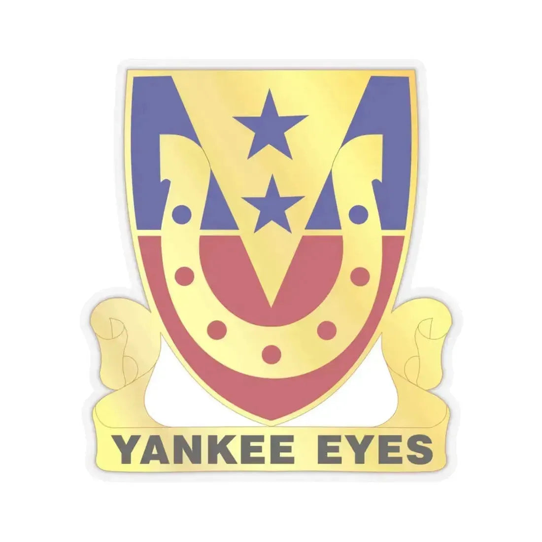 110 Cavalry Regiment (U.S. Army) STICKER Vinyl Kiss-Cut Decal 6 Inch Transparent - The Sticker Space