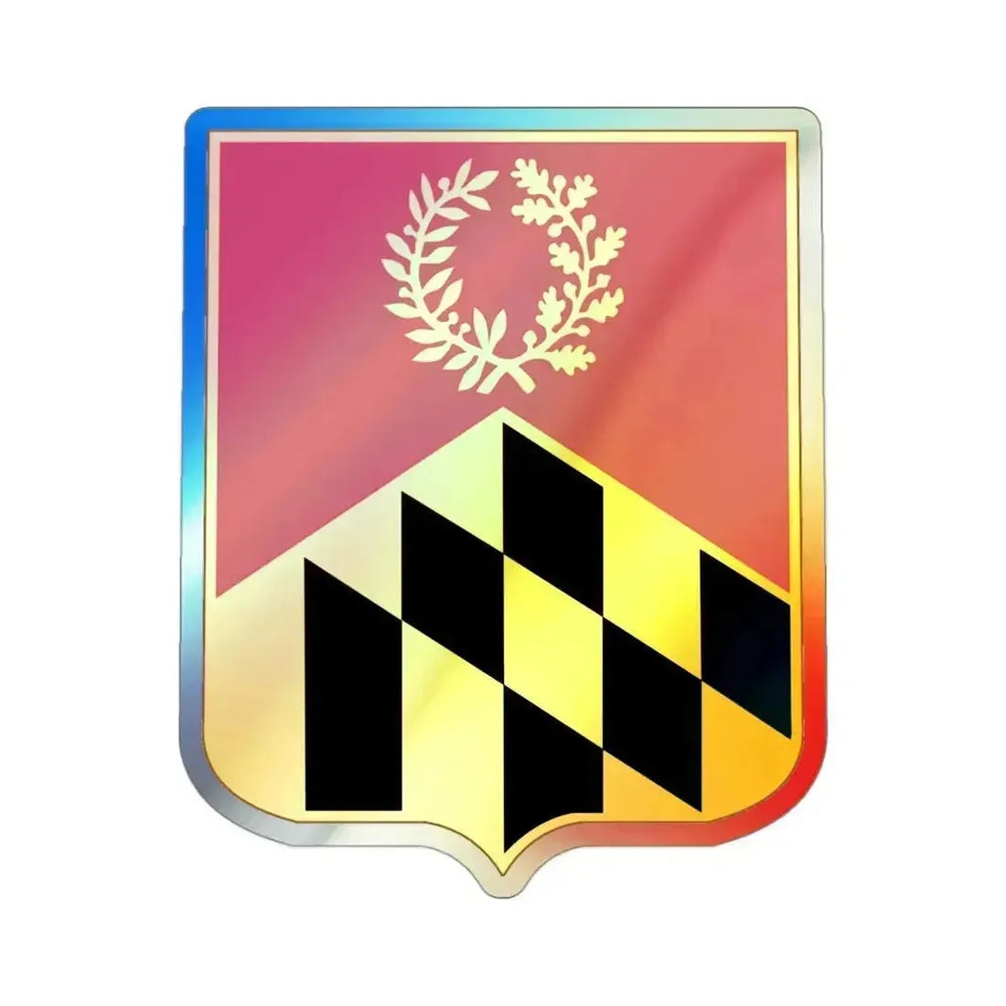 110 Information Operations Battalion (U.S. Army) Holographic STICKER Die-Cut Vinyl Decal 3 Inch Holographic - The Sticker Space