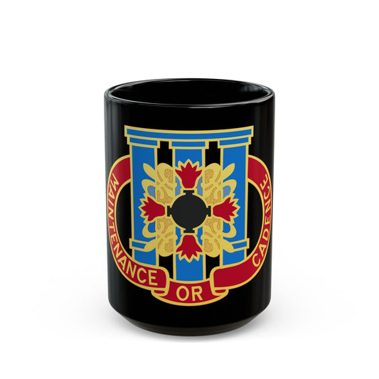 110 Maintenance Battalion (U.S. Army) Black Coffee Mug-15oz-The Sticker Space