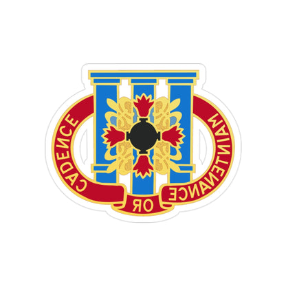 110 Maintenance Battalion (U.S. Army) REVERSE PRINT Transparent STICKER-2" × 2"-The Sticker Space