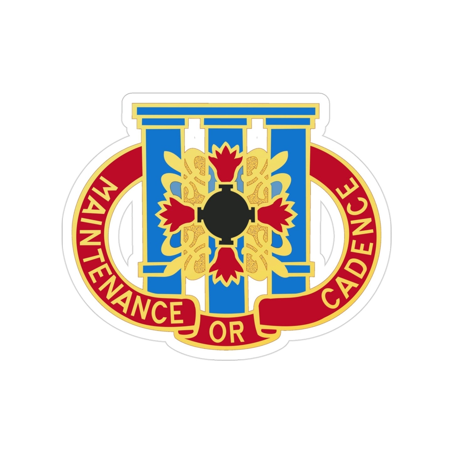 110 Maintenance Battalion (U.S. Army) Transparent STICKER Die-Cut Vinyl Decal-3 Inch-The Sticker Space