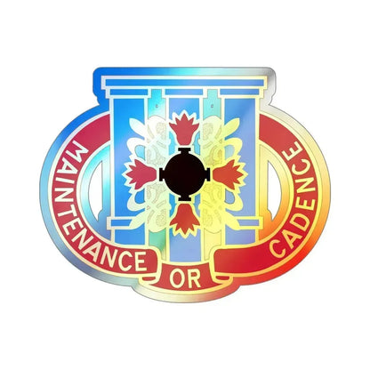 110 Maintenance Battalion (U.S. Army) Holographic STICKER Die-Cut Vinyl Decal 5 Inch Holographic - The Sticker Space