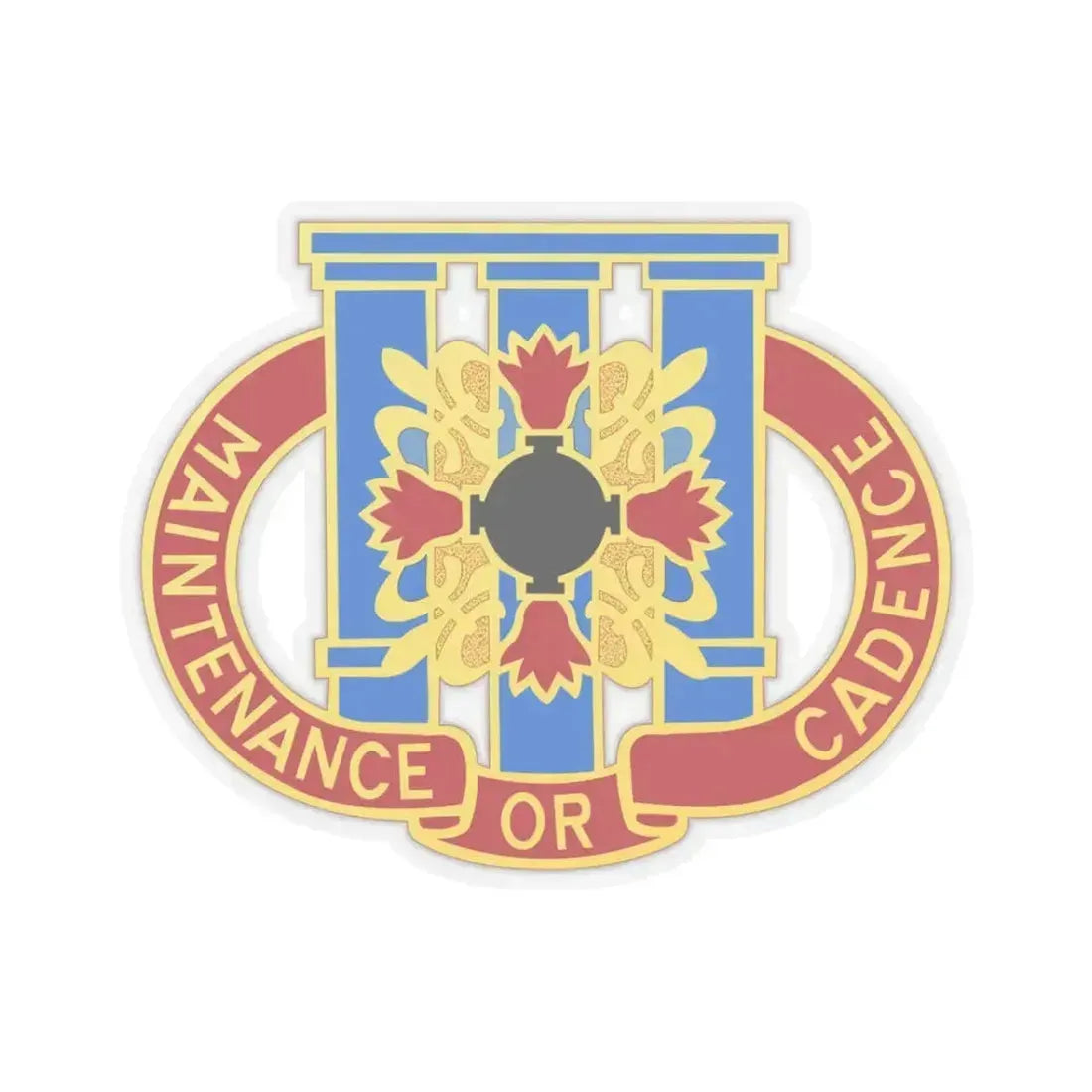 110 Maintenance Battalion (U.S. Army) STICKER Vinyl Kiss-Cut Decal 3 Inch Transparent - The Sticker Space