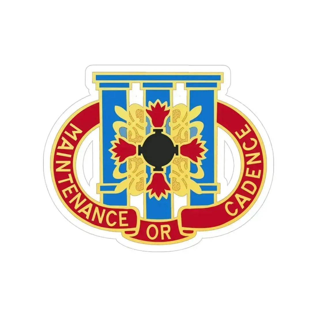 110 Maintenance Battalion (U.S. Army) Transparent STICKER Die-Cut Vinyl Decal 4 Inch - The Sticker Space