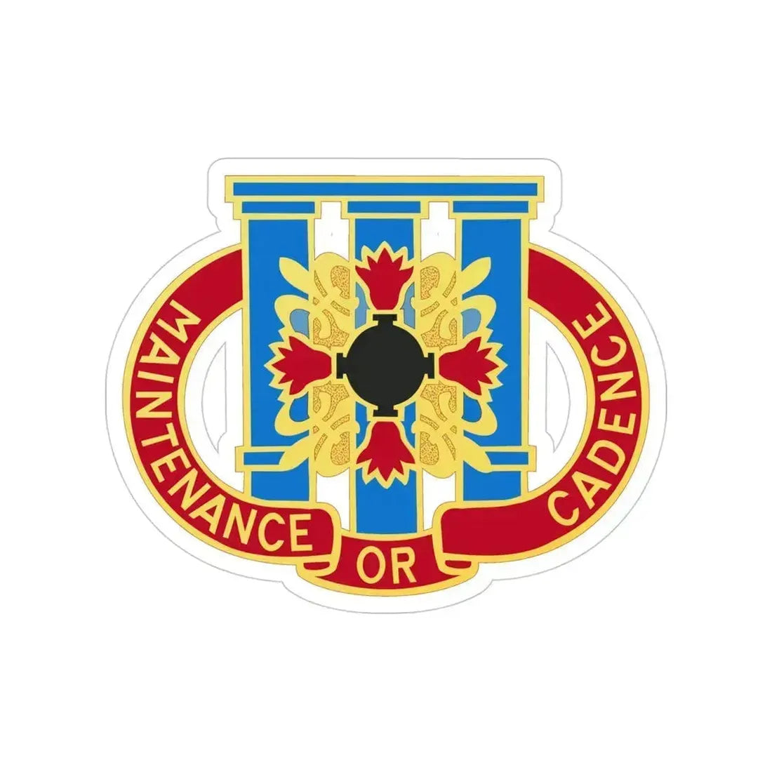 110 Maintenance Battalion (U.S. Army) Transparent STICKER Die-Cut Vinyl Decal 4 Inch - The Sticker Space