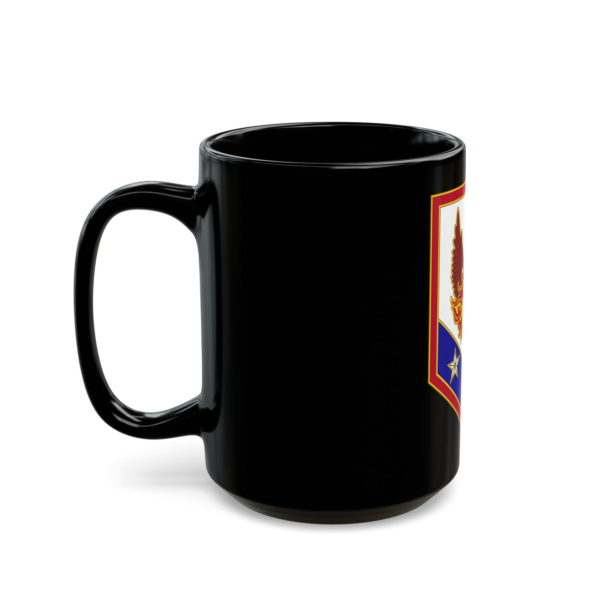 110 Maneuver Enhancement Brigade (U.S. Army) Black Coffee Mug-The Sticker Space