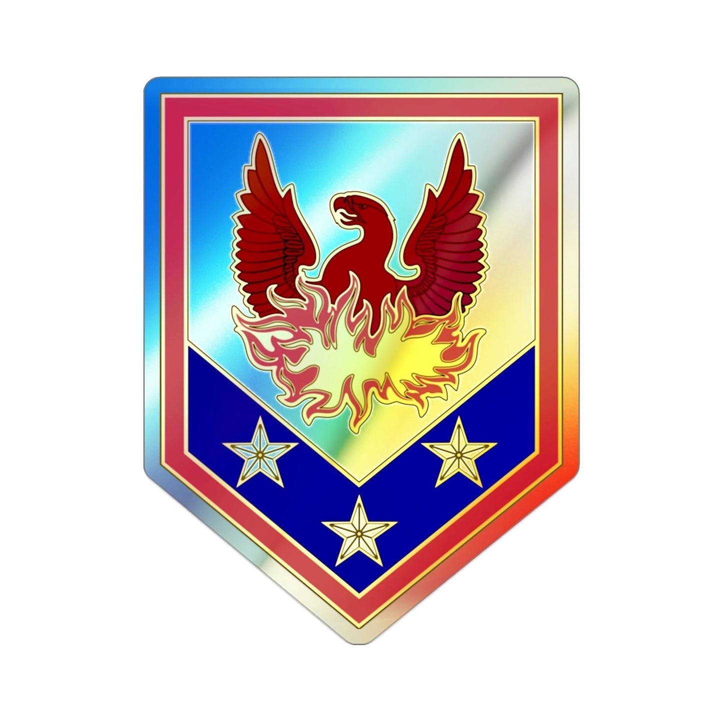 110 Maneuver Enhancement Brigade (U.S. Army) Holographic STICKER Die-Cut Vinyl Decal-2 Inch-The Sticker Space