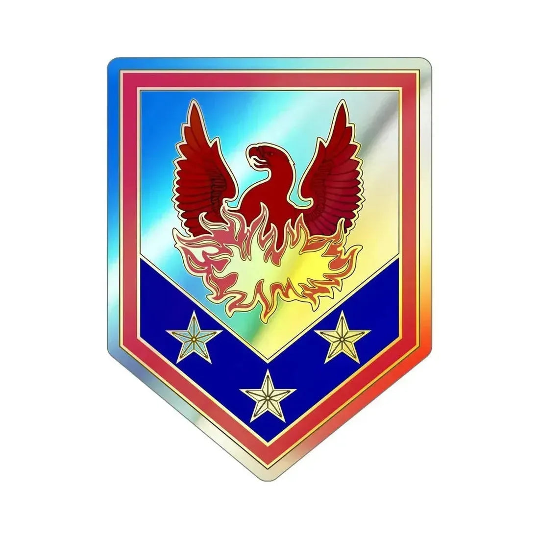110 Maneuver Enhancement Brigade (U.S. Army) Holographic STICKER Die-Cut Vinyl Decal - The Sticker Space