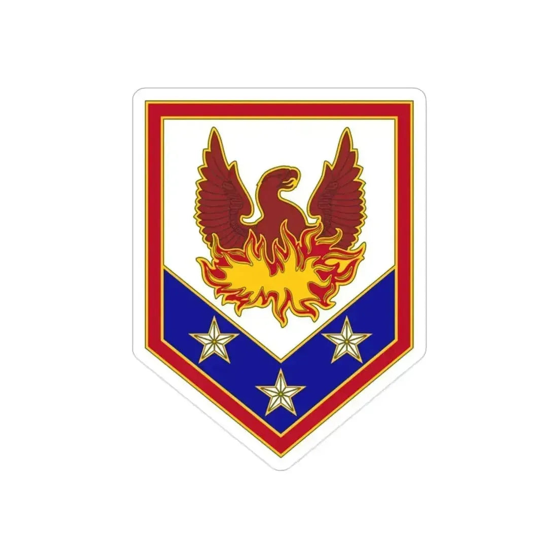 110 Maneuver Enhancement Brigade (U.S. Army) REVERSE PRINT Transparent Die-Cut STICKER 2 Inch Die-Cut Transparent - The Sticker Space