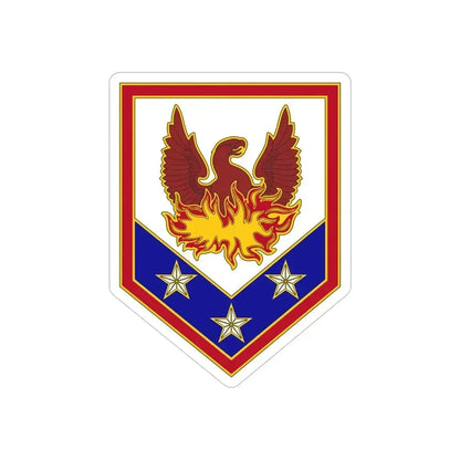 110 Maneuver Enhancement Brigade (U.S. Army) REVERSE PRINT Transparent Die-Cut STICKER - The Sticker Space