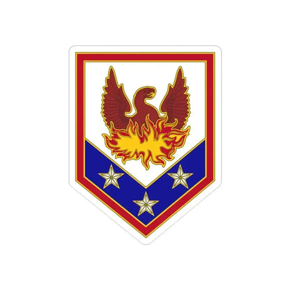 110 Maneuver Enhancement Brigade (U.S. Army) REVERSE PRINT Transparent Die-Cut STICKER - The Sticker Space
