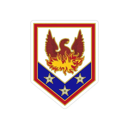 110 Maneuver Enhancement Brigade (U.S. Army) REVERSE PRINT Transparent Die-Cut STICKER - The Sticker Space