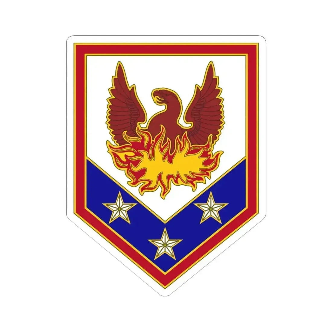 110 Maneuver Enhancement Brigade (U.S. Army) STICKER Vinyl Kiss-Cut Decal 4 Inch White - The Sticker Space