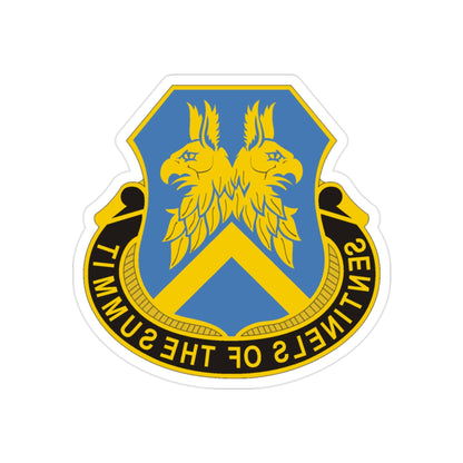 110 Military Intelligence Battalion (U.S. Army) REVERSE PRINT Transparent STICKER-2" × 2"-The Sticker Space