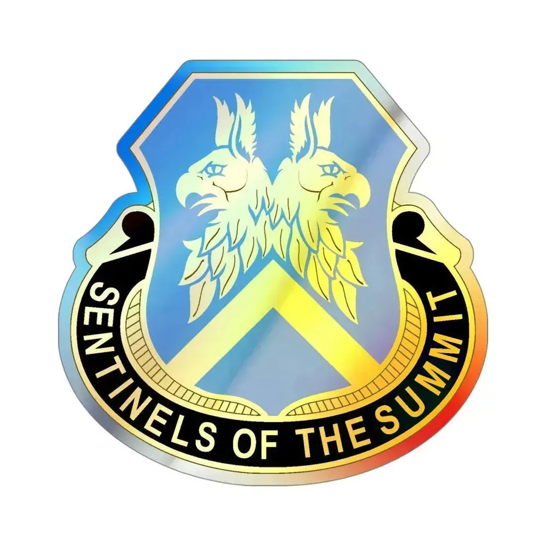 110 Military Intelligence Battalion (U.S. Army) Holographic STICKER Die-Cut Vinyl Decal 4 Inch Holographic - The Sticker Space