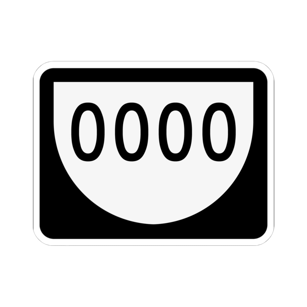 PR urban primary 0000 (Puerto Rico) (Road Sign) STICKER Vinyl Kiss-Cut Decal