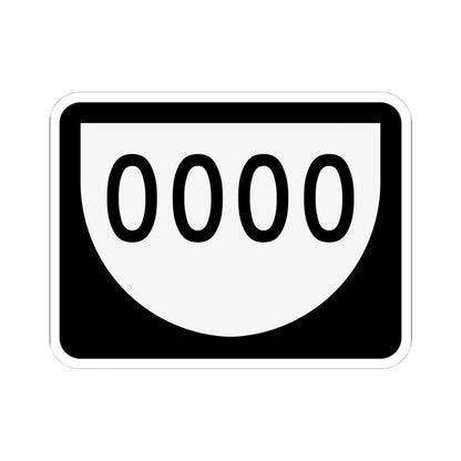 PR urban primary 0000 (Puerto Rico) (Road Sign) STICKER Vinyl Kiss-Cut Decal