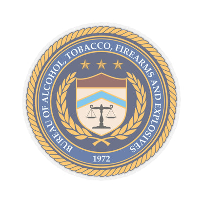 Seal of the Bureau of Alcohol Tobacco Firearms and Explosives - STICKER Vinyl Kiss-Cut Decal