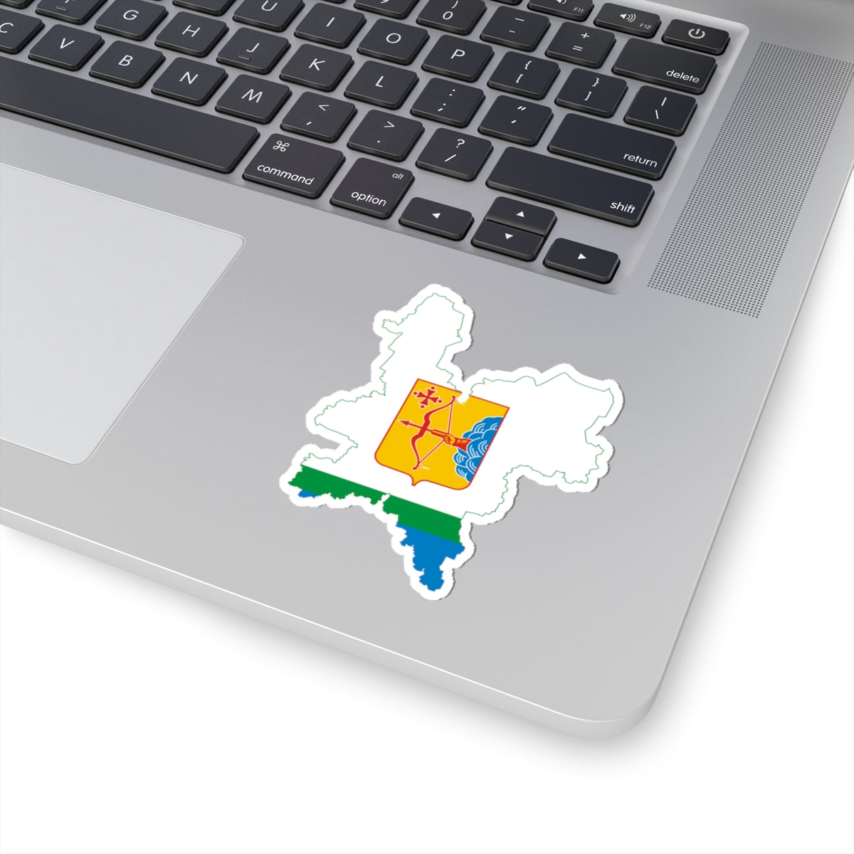 Flag-map of Kirov Oblast (Russia) STICKER Vinyl Kiss-Cut Decal