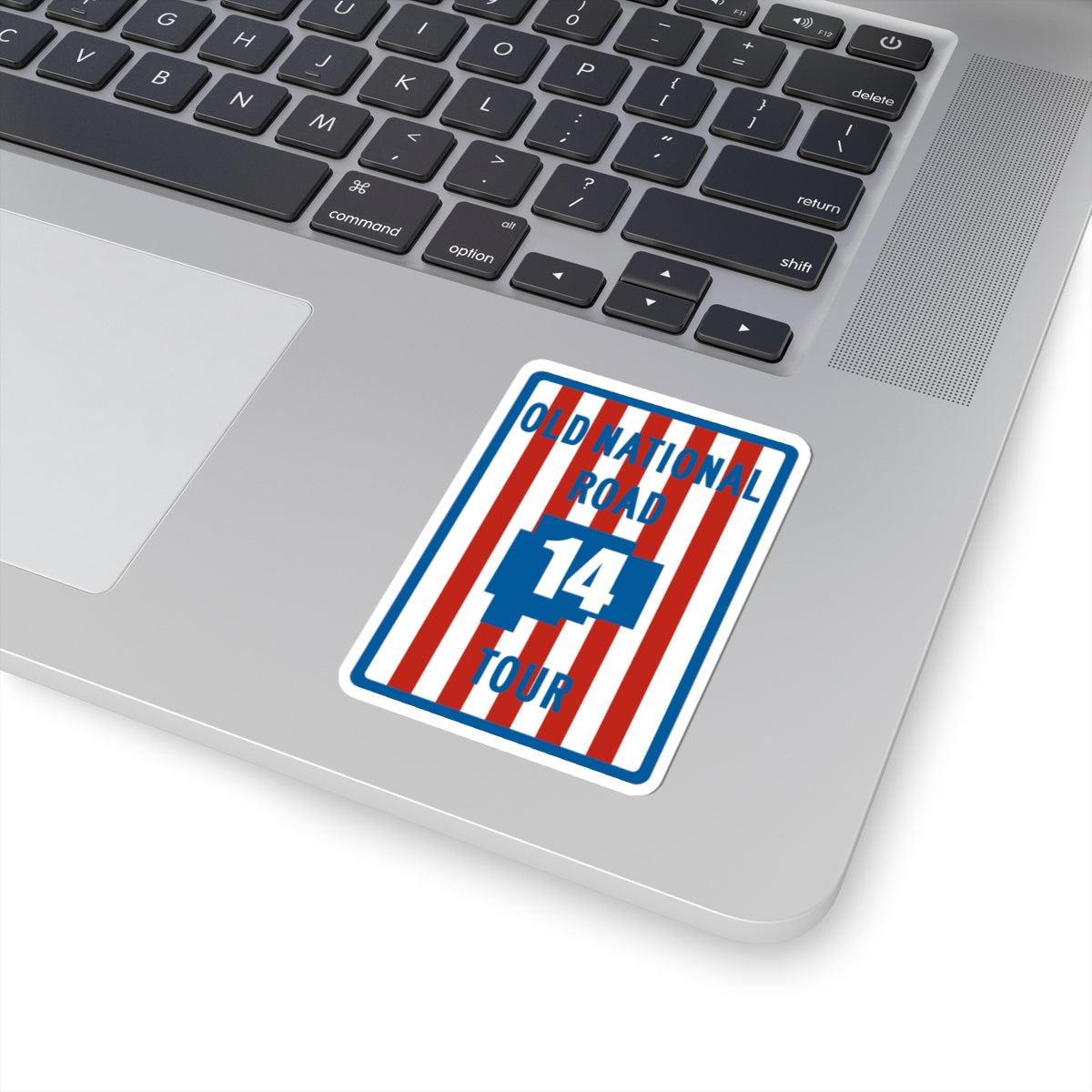 Old National Road Tour 14 (Ohio) (Road Sign) STICKER Vinyl Kiss-Cut Decal