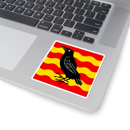 CHE Etagnieres Flag (Switzerland) STICKER Vinyl Kiss-Cut Decal