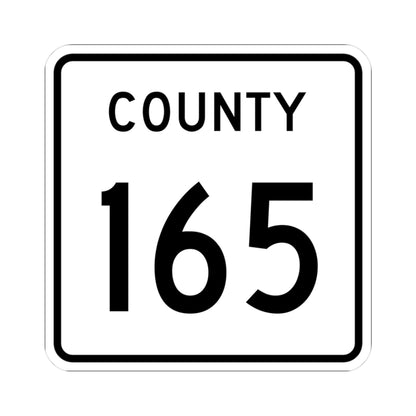 County 165 square (Minnesota) (Road Sign) STICKER Vinyl Kiss-Cut Decal