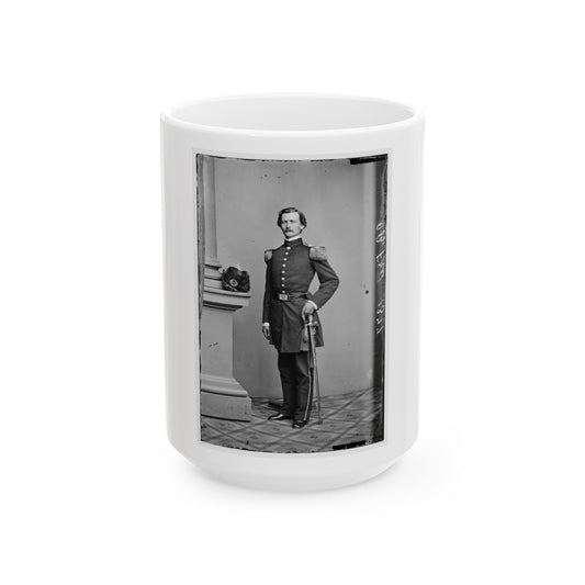 Portrait Of Maj. Gen. James B. Fry, Officer Of The Federal Army (Brig. Gen. From April 21, 1864) (U.S. Civil War) White Coffee Mug