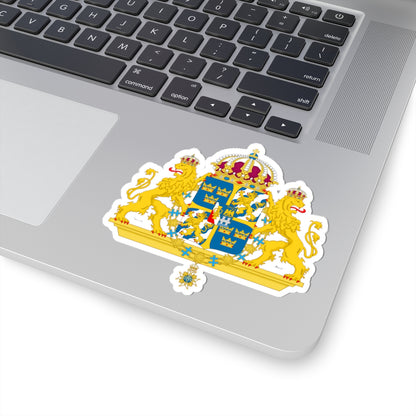 Great coat of arms of Sweden 2 - STICKER Vinyl Kiss-Cut Decal
