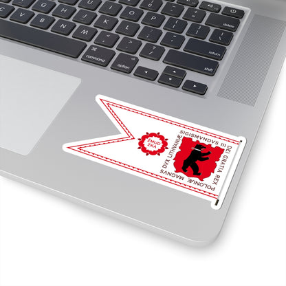 Banner of Duchy of Samogitia 1609-1618-2 (Belarus) (Coat of Arms) STICKER Vinyl Kiss-Cut Decal