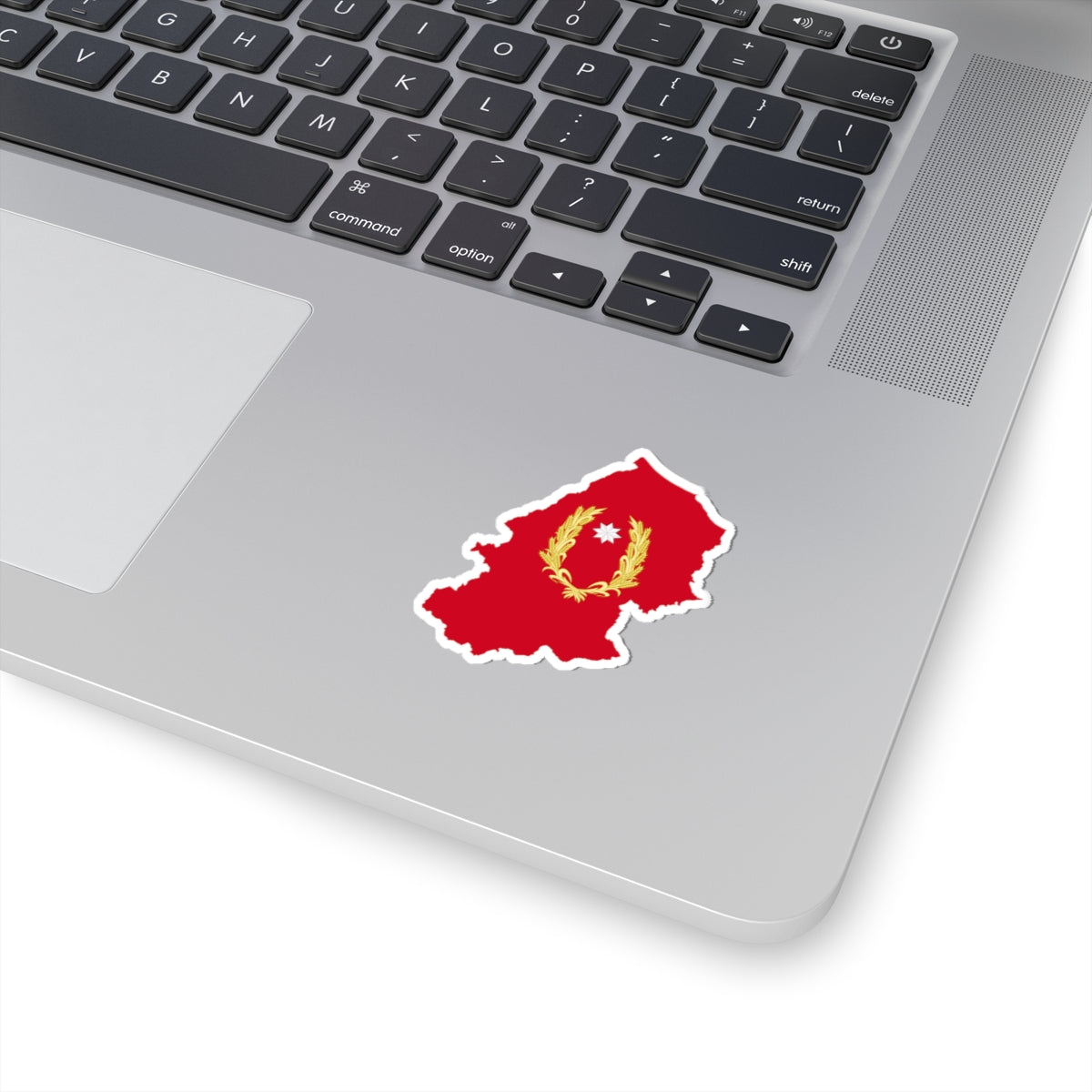 Flag map of the Province of Campobasso (Italy) STICKER Vinyl Kiss-Cut Decal
