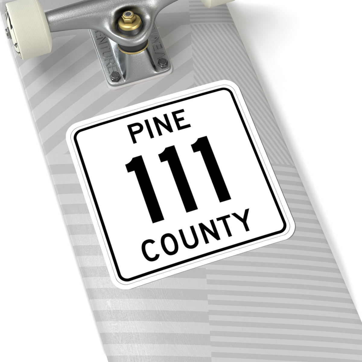 Pine County Route 111 MN (Minnesota) (Road Sign) STICKER Vinyl Kiss-Cut Decal