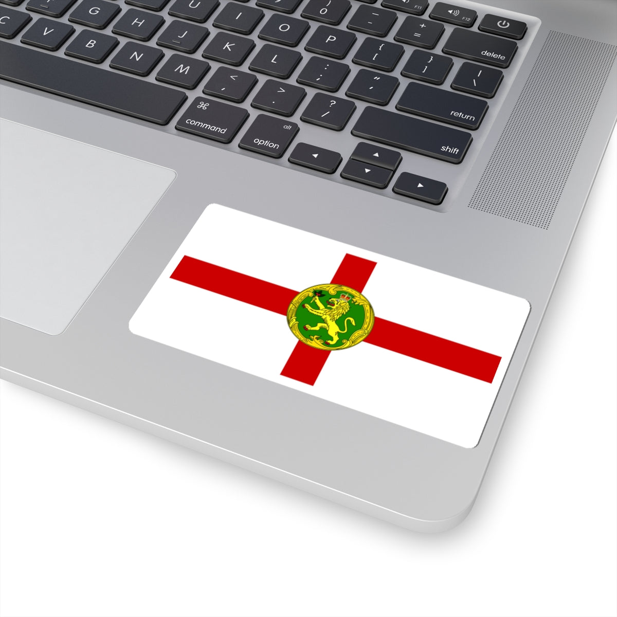 Flag of Alderney (United Kingdom) STICKER Vinyl Kiss-Cut Decal