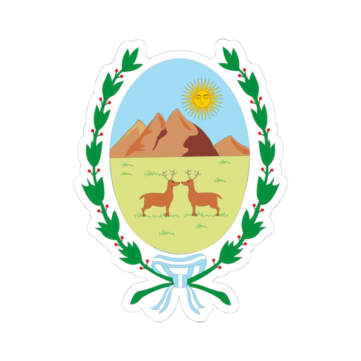 Coat of Arms San Luis Argentina - STICKER Vinyl Kiss-Cut Decal